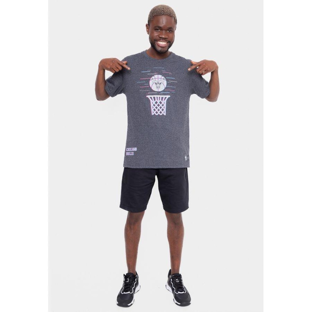 Camiseta NBA Basket Hoop Chicago Bulls - Masculina