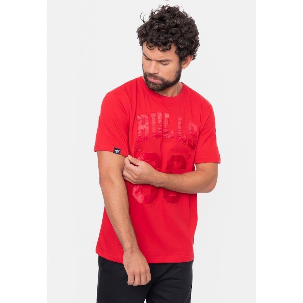 Camiseta NBA Year Applique Chicago Bulls - Masculina