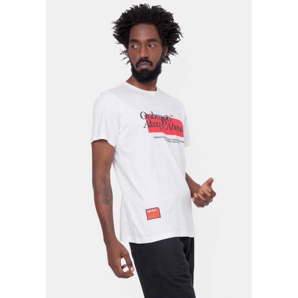 Imagem 2 do produto Camiseta Onbongo Mina Branca - Masculina