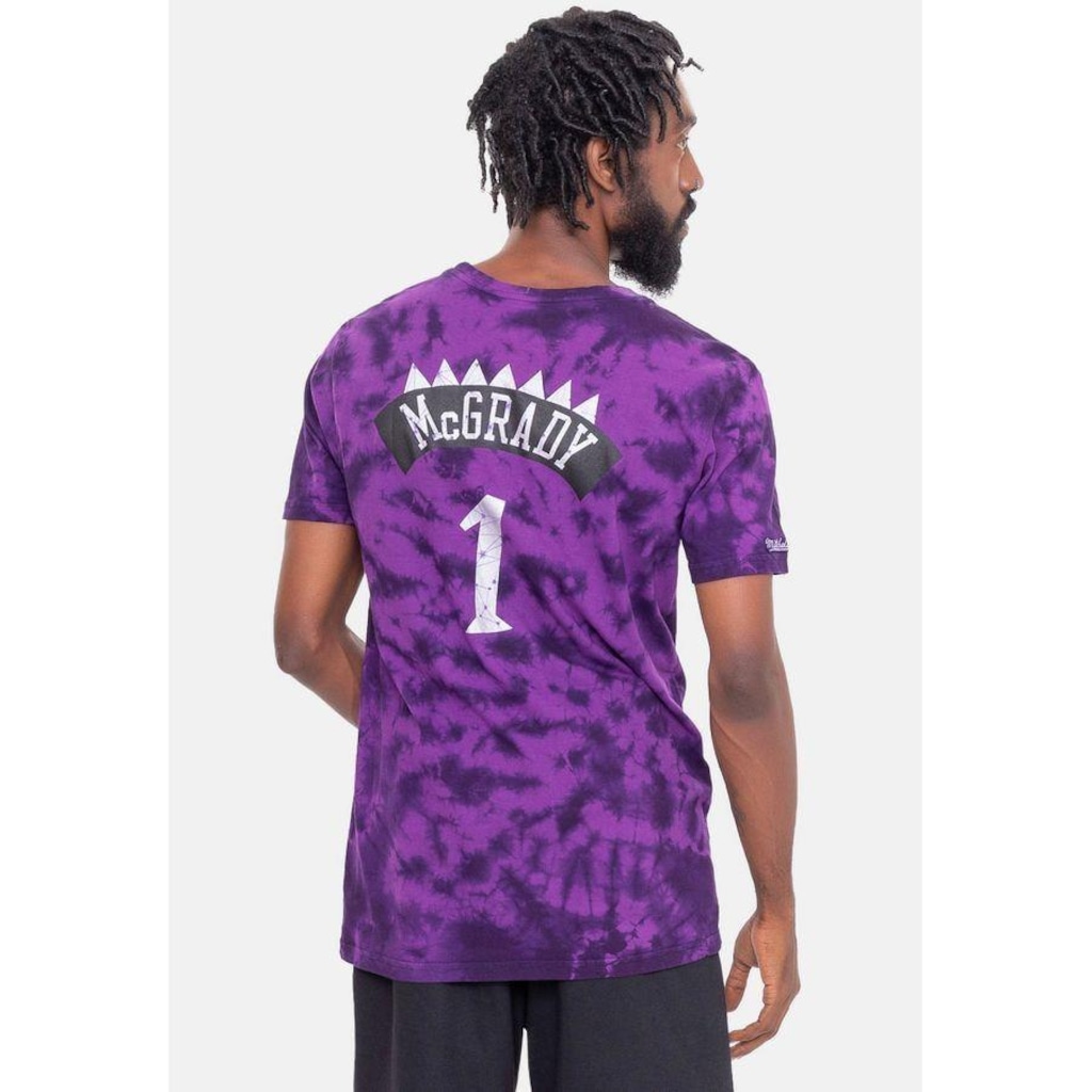 Imagem 4 do produto Camiseta Mitchell & Ness Galaxy Tie Dye Toronto Raptors Tracy Mc Grady - Masculina