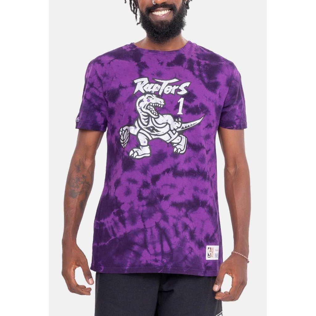 Camiseta Mitchell & Ness Galaxy Tie Dye Toronto Raptors Tracy Mc Grady - Masculina