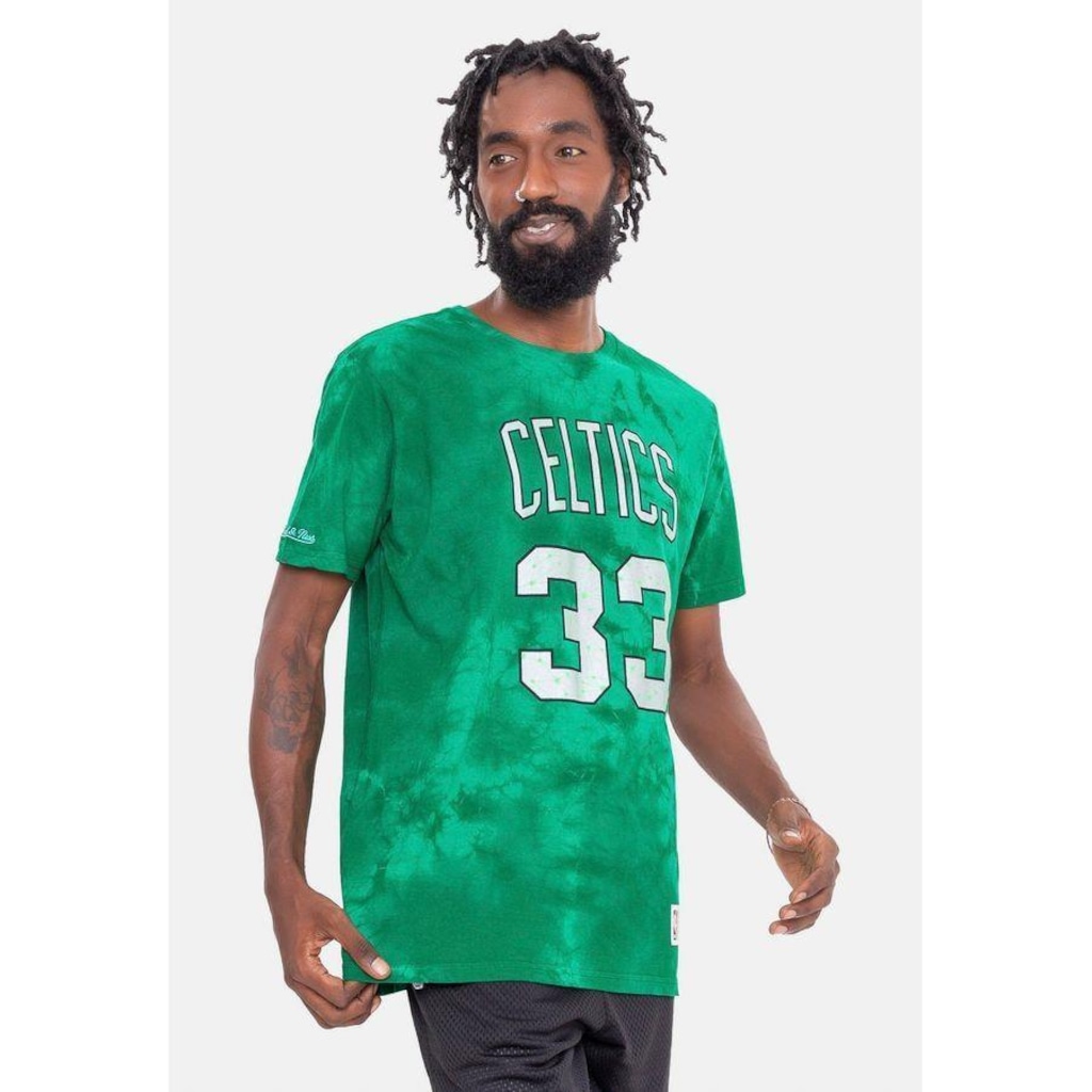 Imagem 3 do produto Camiseta Mitchell & Ness Galaxy Tie Dye Boston Celtics Larry Bird - Masculina