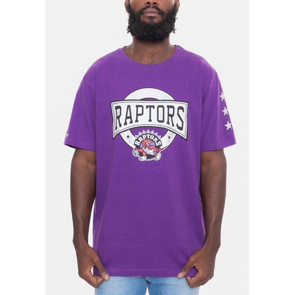 Camiseta Mitchell & Ness Team Star Toronto Raptors - Masculina - Foto 1