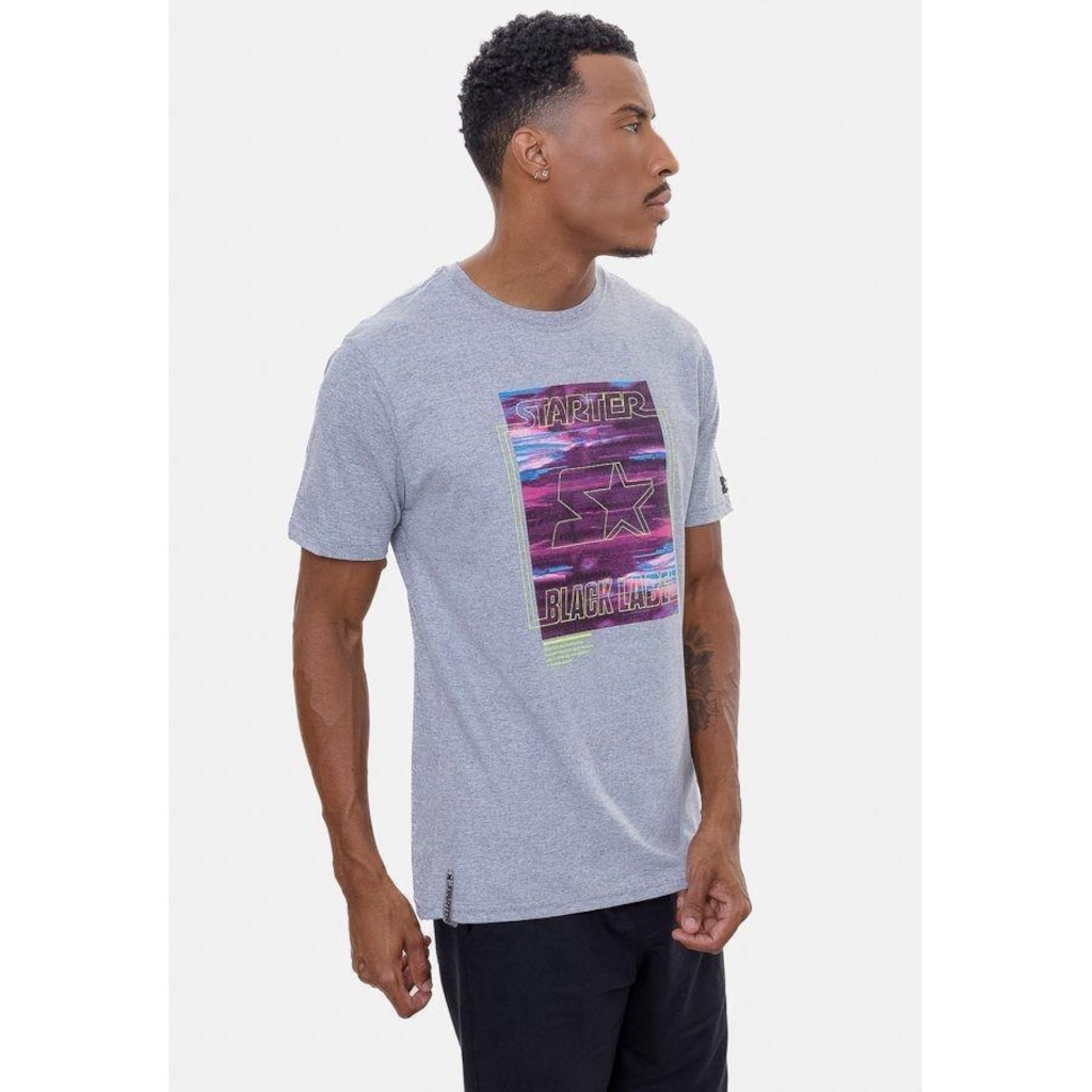 Imagem 2 do produto Camiseta Starter Estampada Cinza Mescla - Masculino