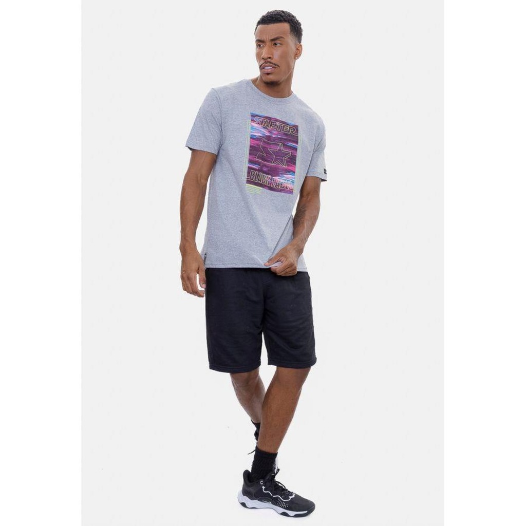 Imagem 3 do produto Camiseta Starter Estampada Cinza Mescla - Masculino