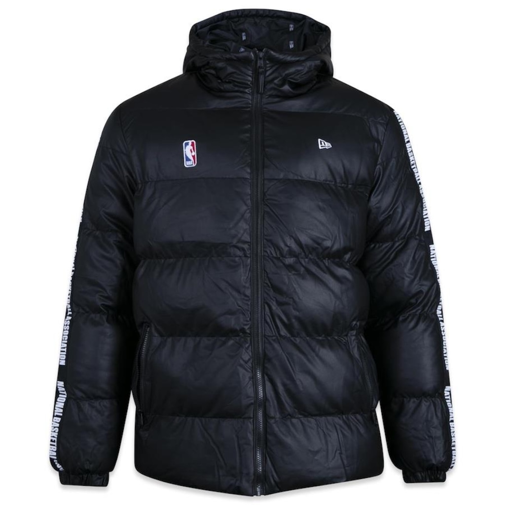 Jaqueta com Capuz New Era Puffer NBA Core - Masculino - Foto 1