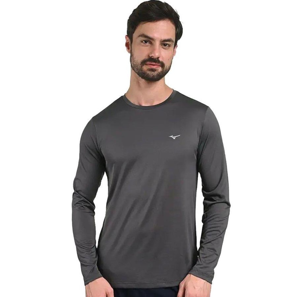 Camiseta Manga Longa Mizuno Nirvana - Masculina