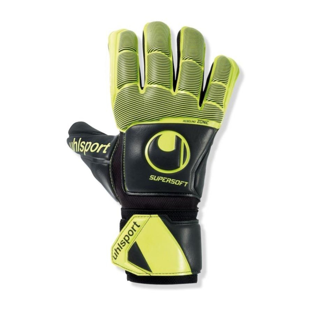 Luva de Goleiro Uhlsport Supersoft Hn Flex Flame com Tala - Adulto - Foto 1