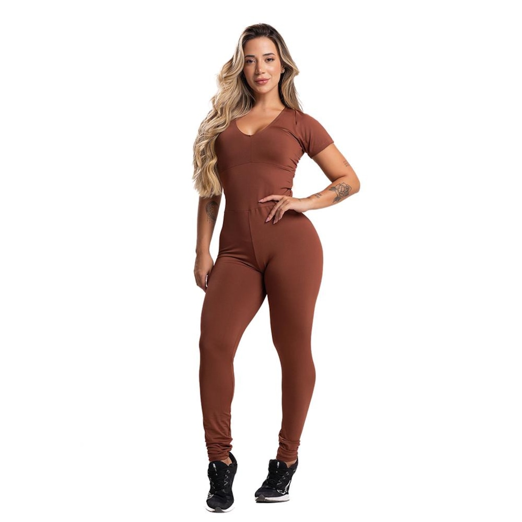 Macacão Mvb Modas Fitness Longo - Feminino