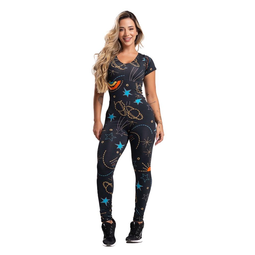 Macacão Mvb Modas Fitness Longo - Feminino