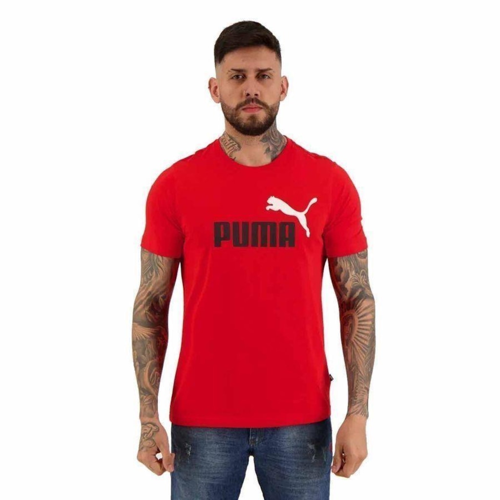 Camiseta Puma Ess 2 Col Logo - Masculina
