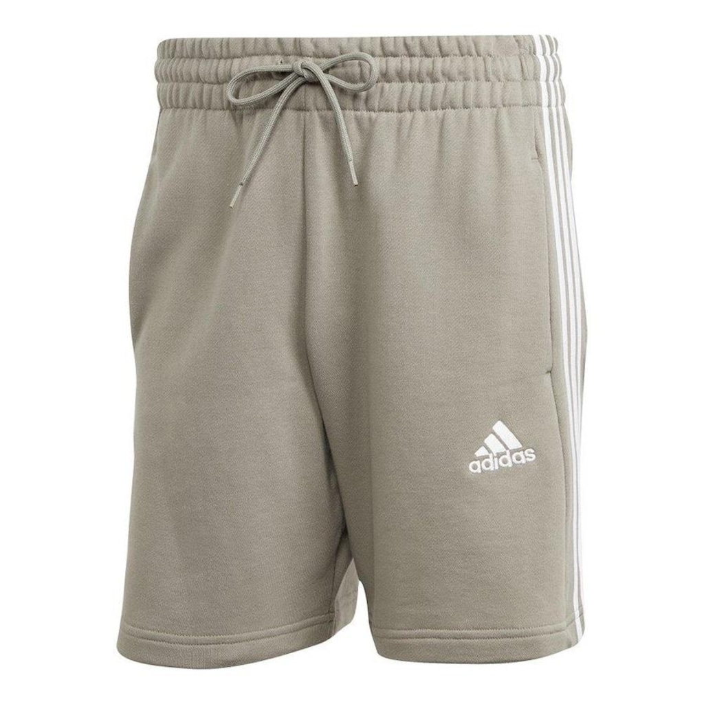 Bermuda de Moletom adidas 3 Stripes - Masculina - Foto 1