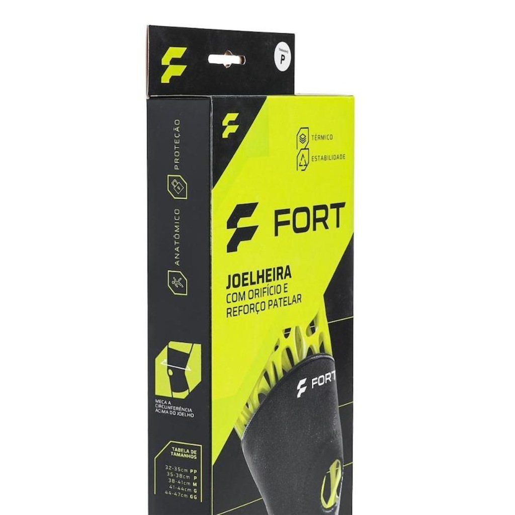 Imagem 3 do produto Joelheira Fort Neoprene com Orificio e Reforço Patelar - Adulto