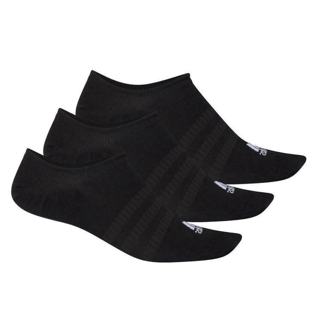 Imagem 3 do produto Kit de Meias Cano Baixo adidas Light Nosh - 3 Pares - Unissex
