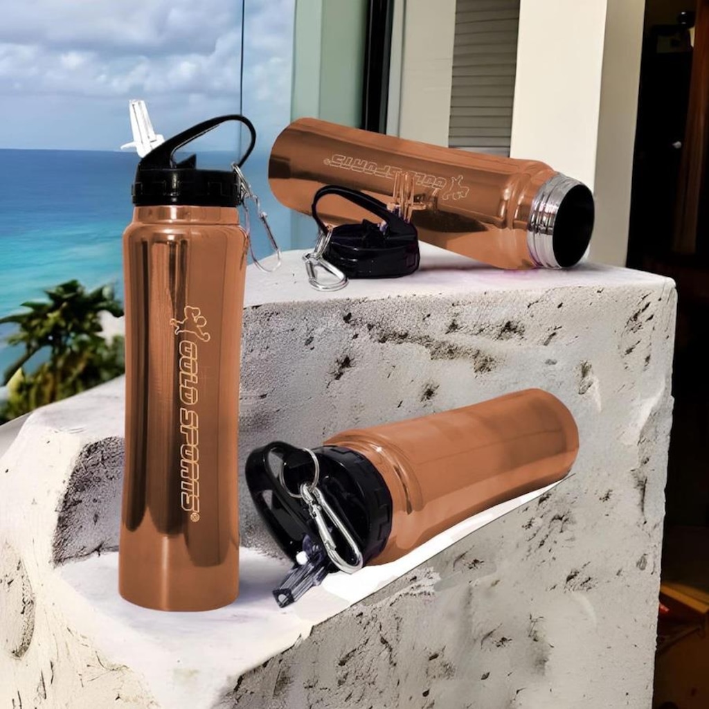 Imagem 3 do produto Garrafa Gold Sports Walk Canudo Bico Anatômico e Alça - 750 ml
