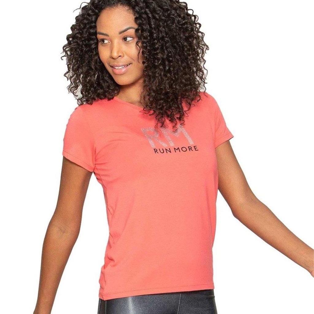 Camiseta Run More Cristal - Feminina