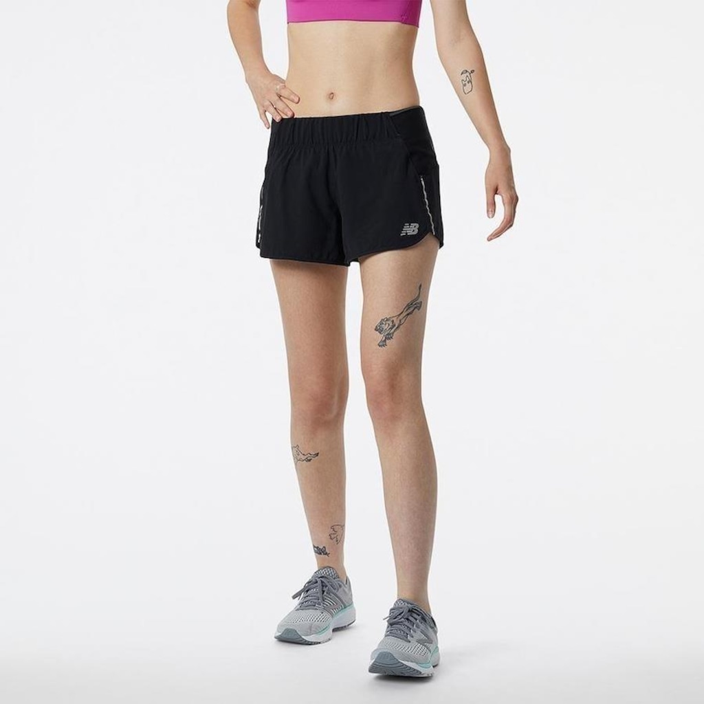 Shorts New Balance Impact Run 3" - Feminino