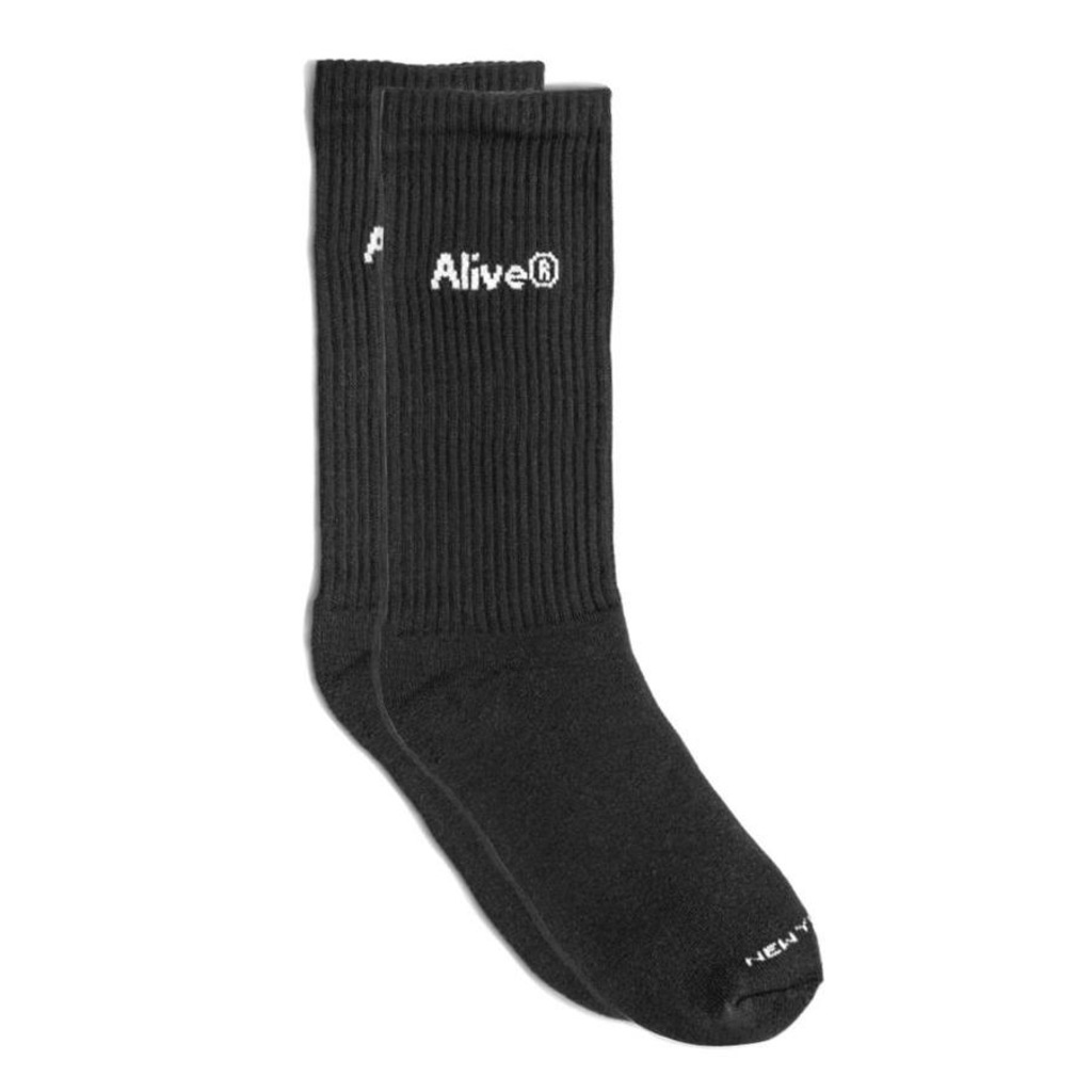 Imagem 3 do produto Kit Meias Cano Alto Alive Logo - 34 Ao 46 - 3 Pares - Adulto