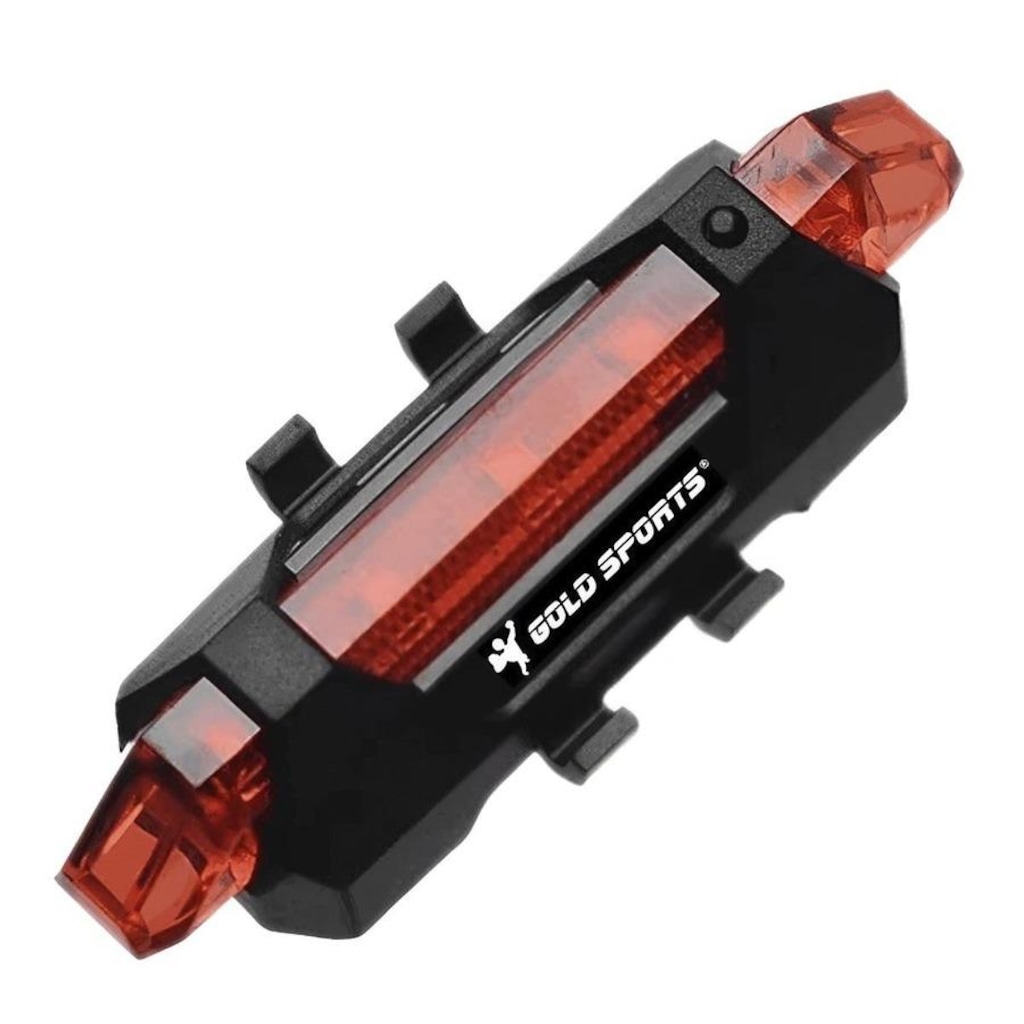 Imagem 3 do produto Lanterna de Bike Gold Sports Traseira Led Clear Vision 4 Modos de Funções Cabo Usb Recarregável