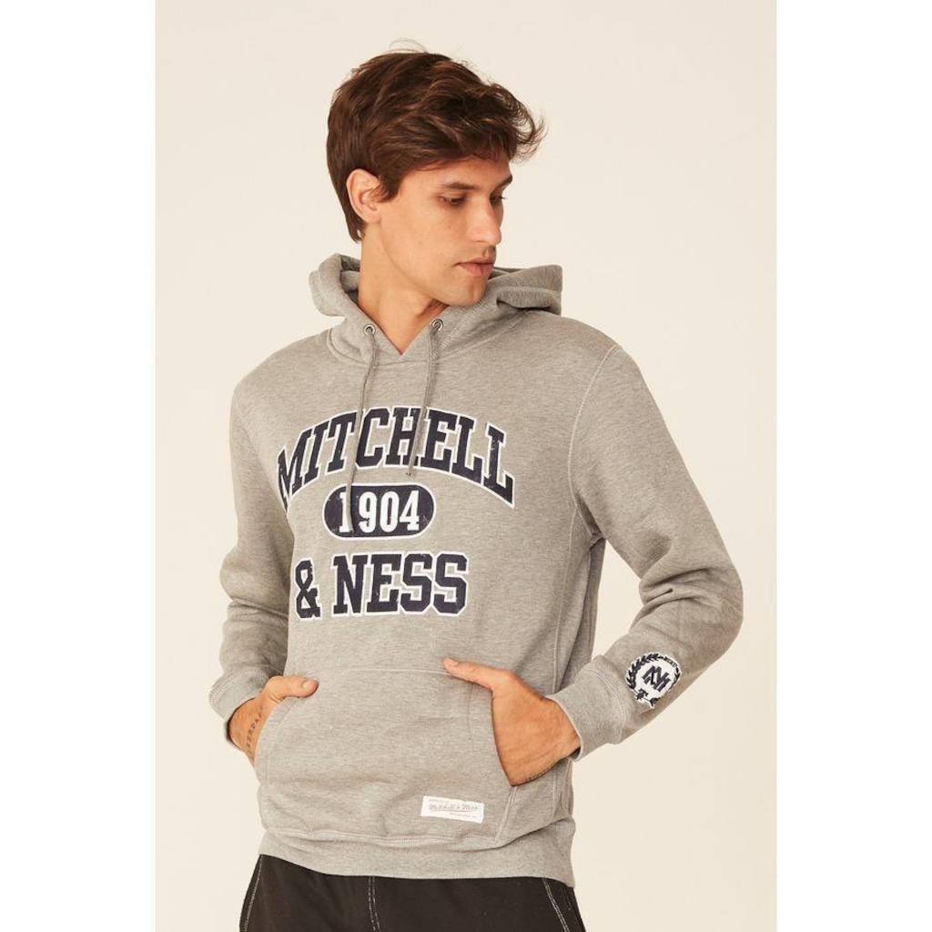 Blusão De Moletom Mitchell & Ness Fechado Com Capuz Branded - Masculino