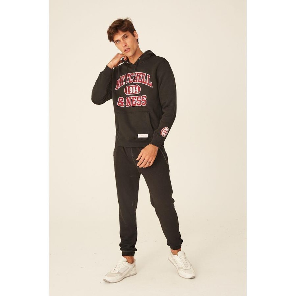 Imagem 4 do produto Blusão De Moletom Com Capuz Mitchell & Ness Fechado Com Capuz Branded - Masculino