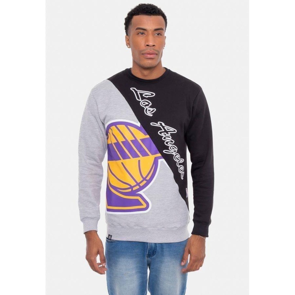 Blusão De Moletom Sem Capuz NBA Careca - Masculino