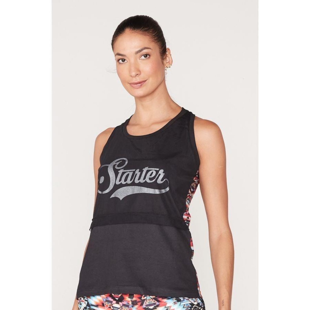 Imagem 4 do produto Camiseta Regata Starter Estampada - Feminina