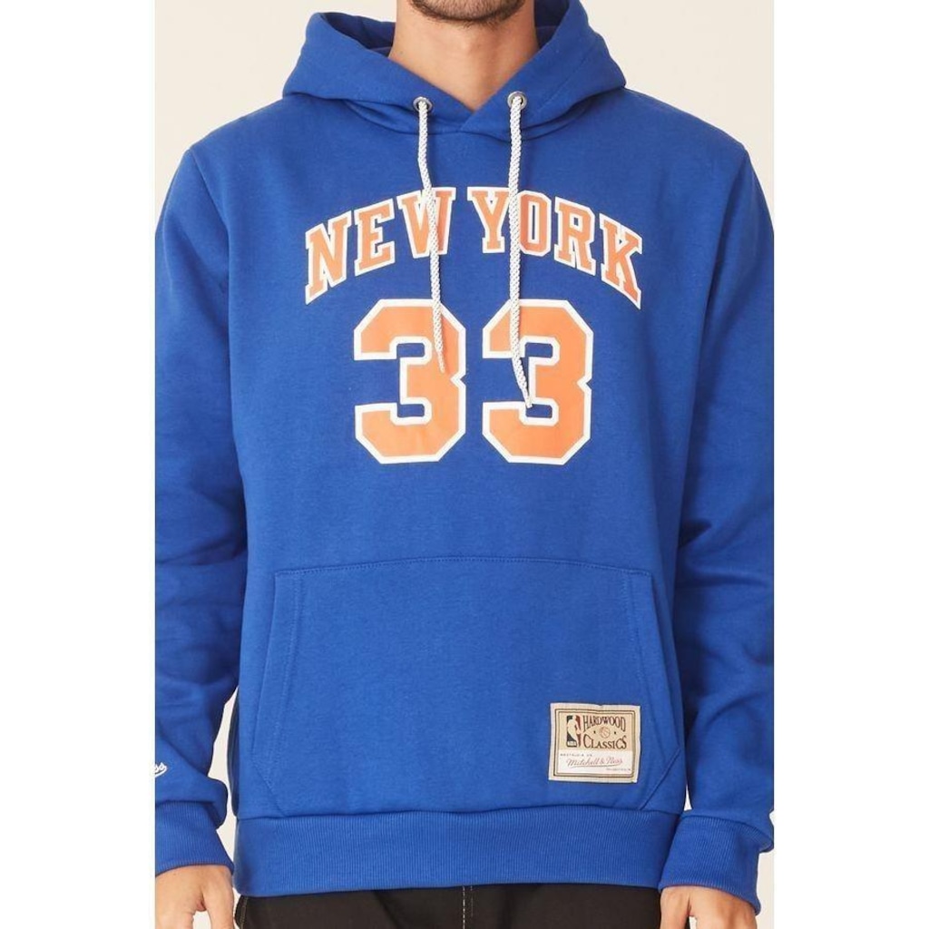 Imagem 5 do produto Blusão De Moletom Mitchell & Ness Fechado Com Capuz New York Knicks Patrick Ewing - Masculino