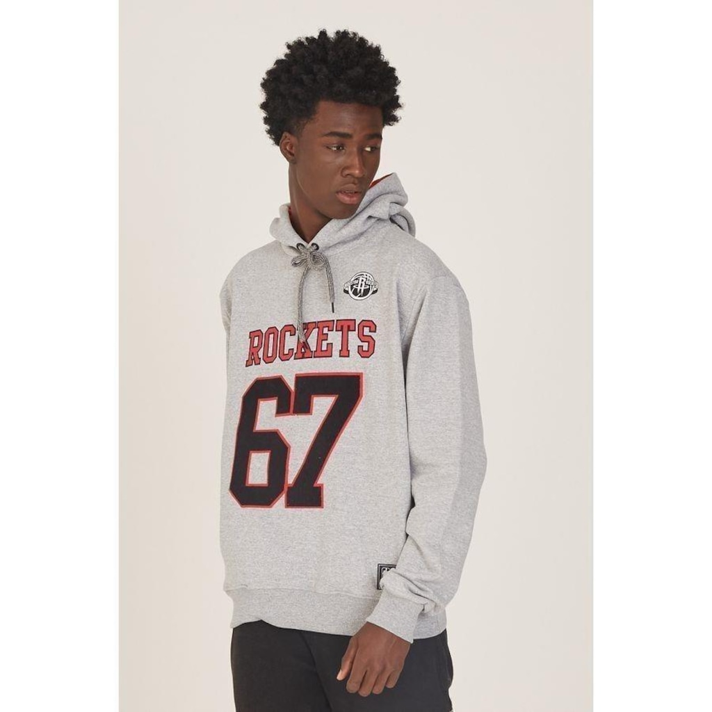 Blusão De Moletom Com Capuz Nba Fechado Houston Rockets - Masculino