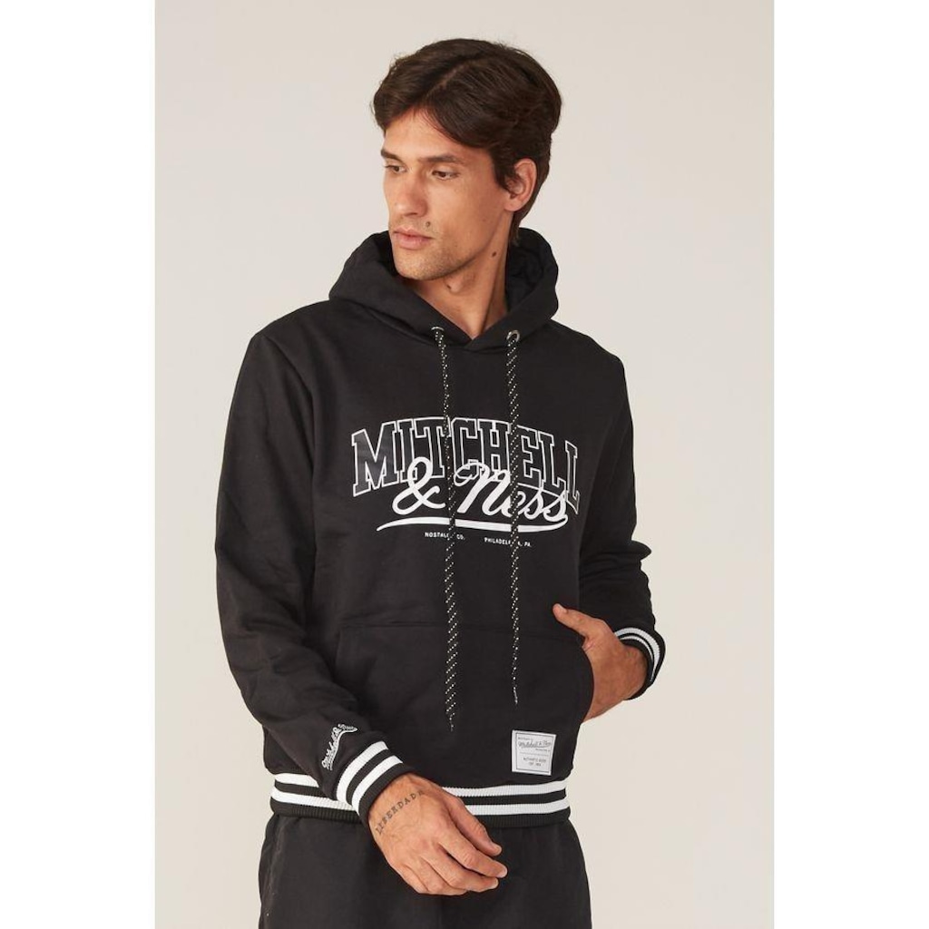 Blusão De Moletom Mitchell & Ness Fechado Com Capuz Branded - Masculino