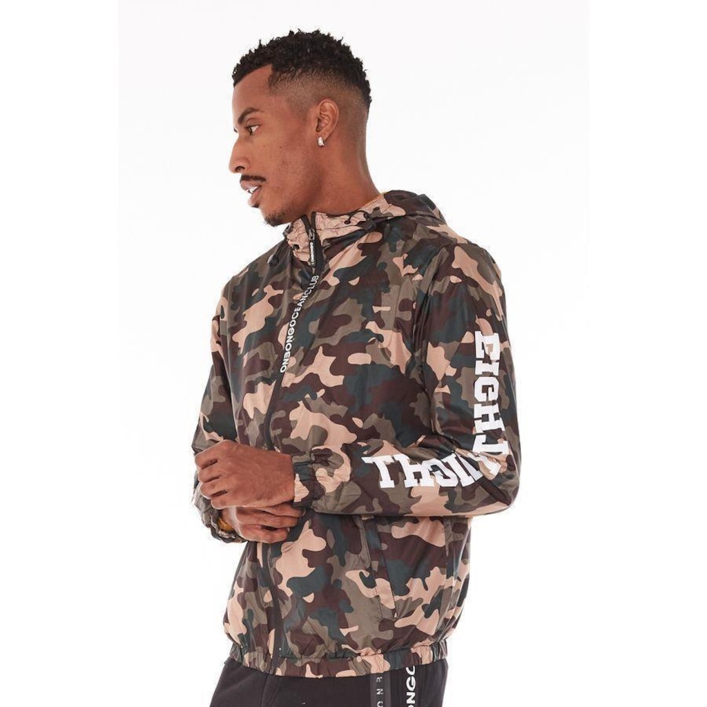 Jaqueta Corta Vento com Capuz Onbongo Surf - Masculina