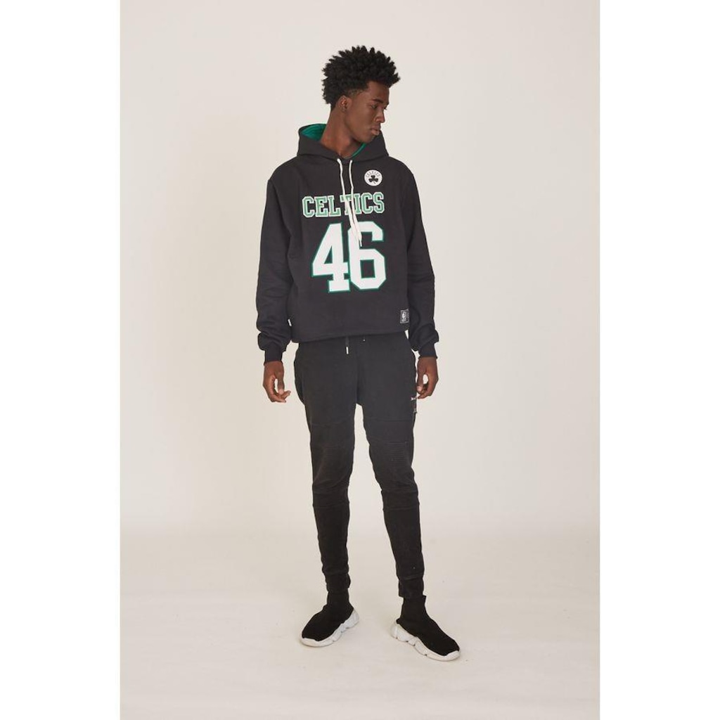 Blusão De Moletom Com Capuz NBA Fechado Boston Celtics - Masculino