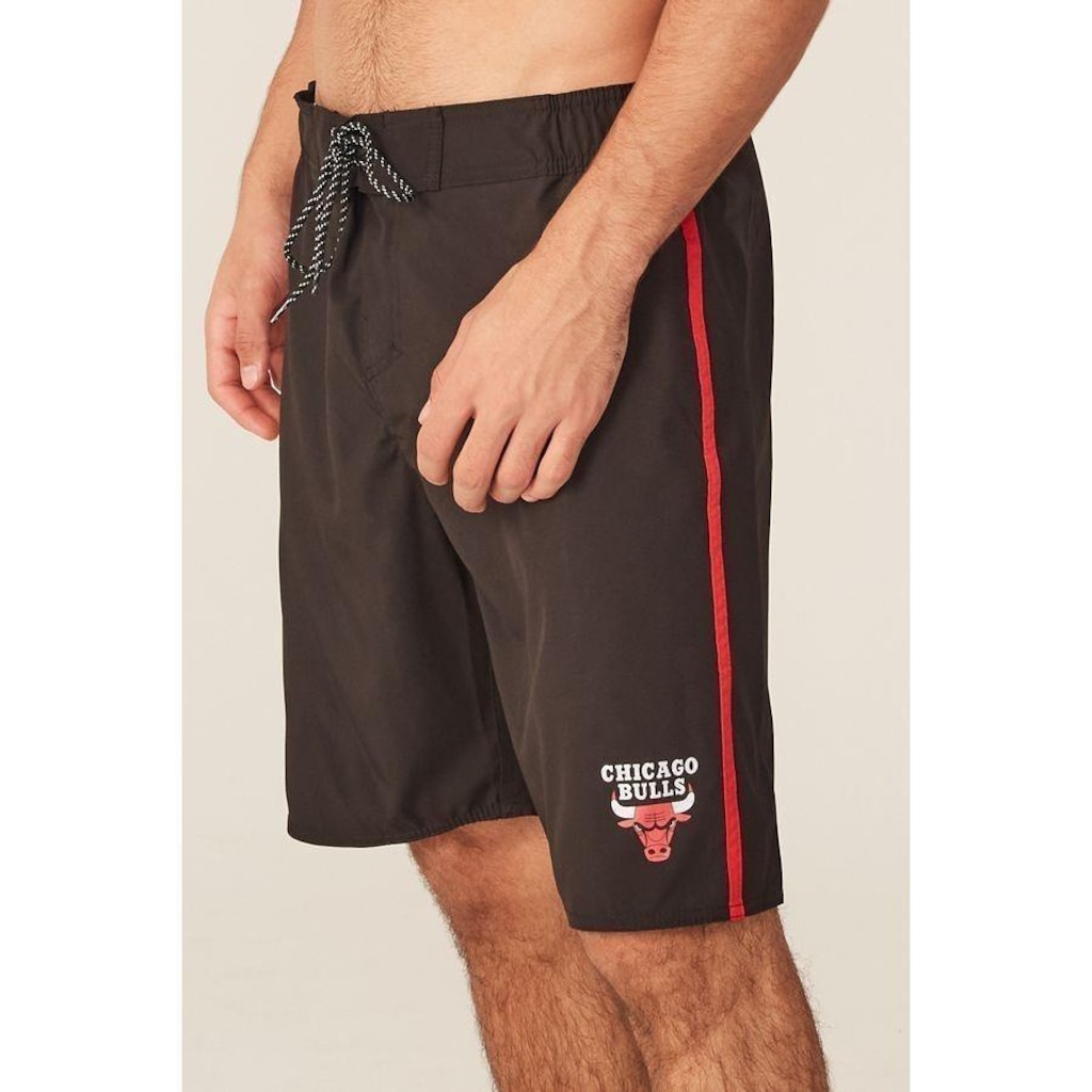 Imagem 3 do produto Bermuda Boardshort NBA Com Elástico Chicago Bulls - Masculina