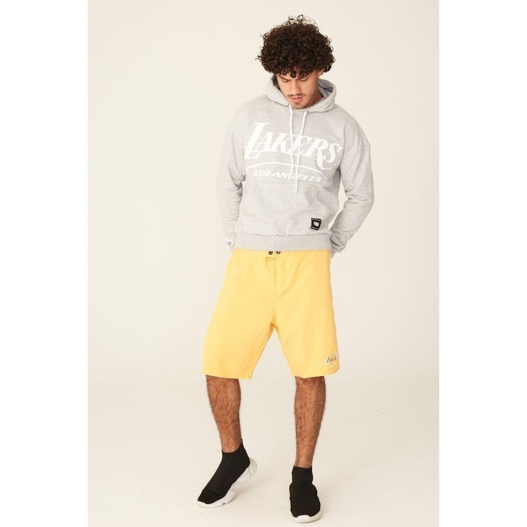Bermuda Boardshort Nba Com Elástico Los Angeles Lakers - Masculina