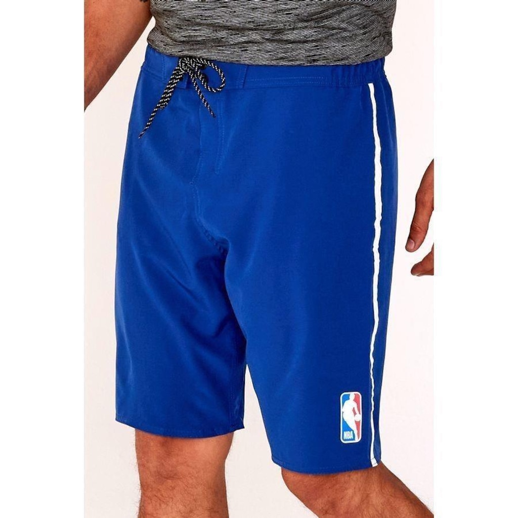 Bermuda Boardshort NBA Com Elástico Royal - Masculina