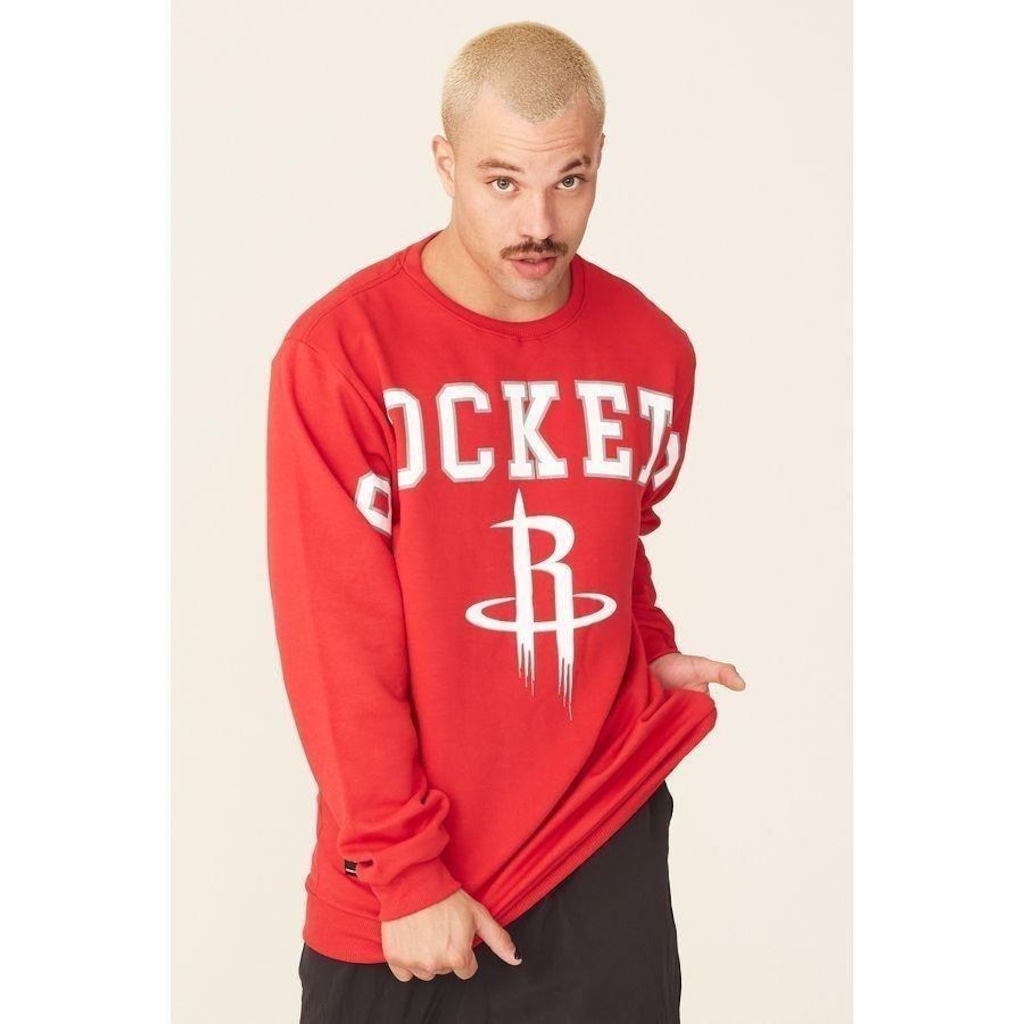 Imagem 5 do produto Blusão De Moletom Sem Capuz Nba Houston Rockets - Masculino