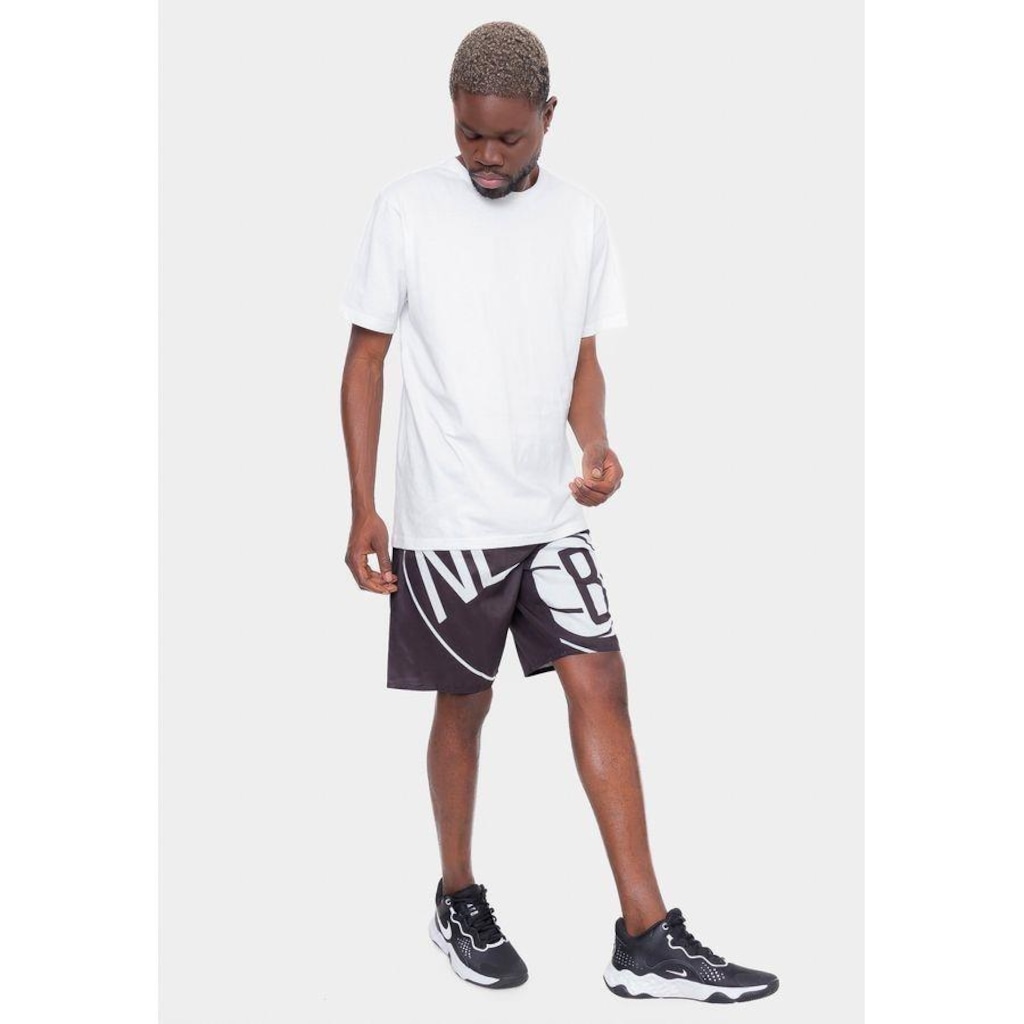 Imagem 4 do produto Bermuda Boardshort Nba Maxi Logo Brooklyn Nets - Masculina