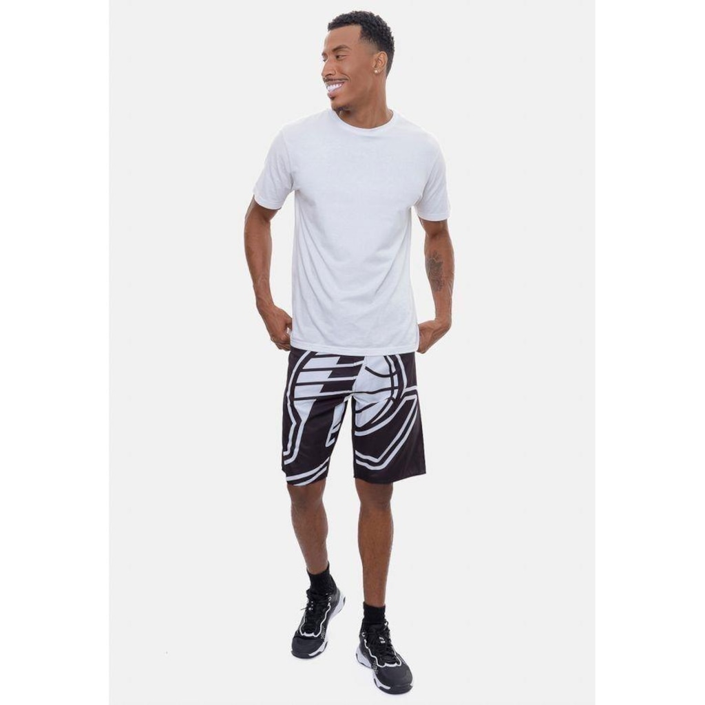Imagem 3 do produto Bermuda Boardshort Nba Maxi Logo Los Angeles Lakers - Masculina
