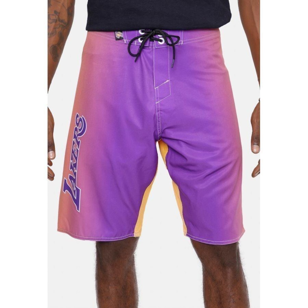 Bermuda Boardshort Nba Gradient Los Angeles Lakers - Masculina