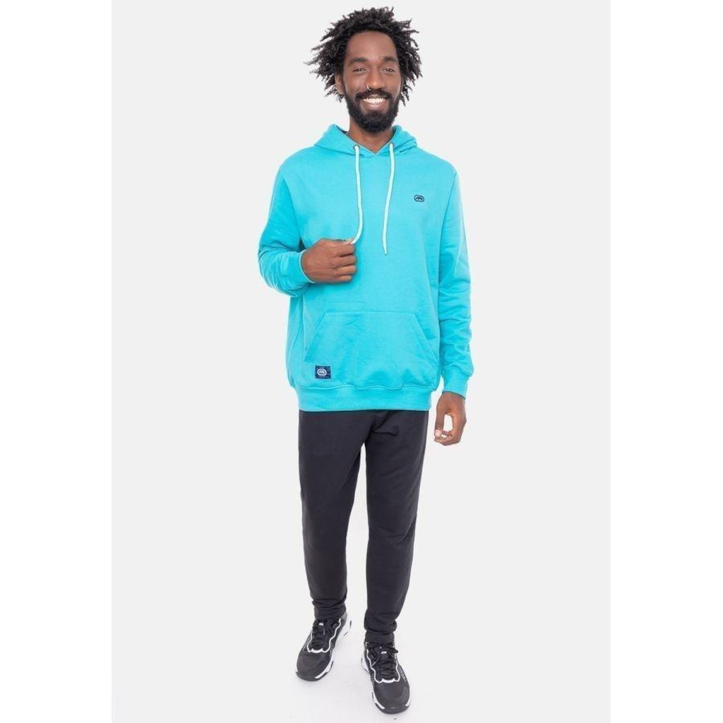 Imagem 4 do produto Blusão de Moletom com Capuz Ecko Canguru Fashion Basic Logo - Masculino