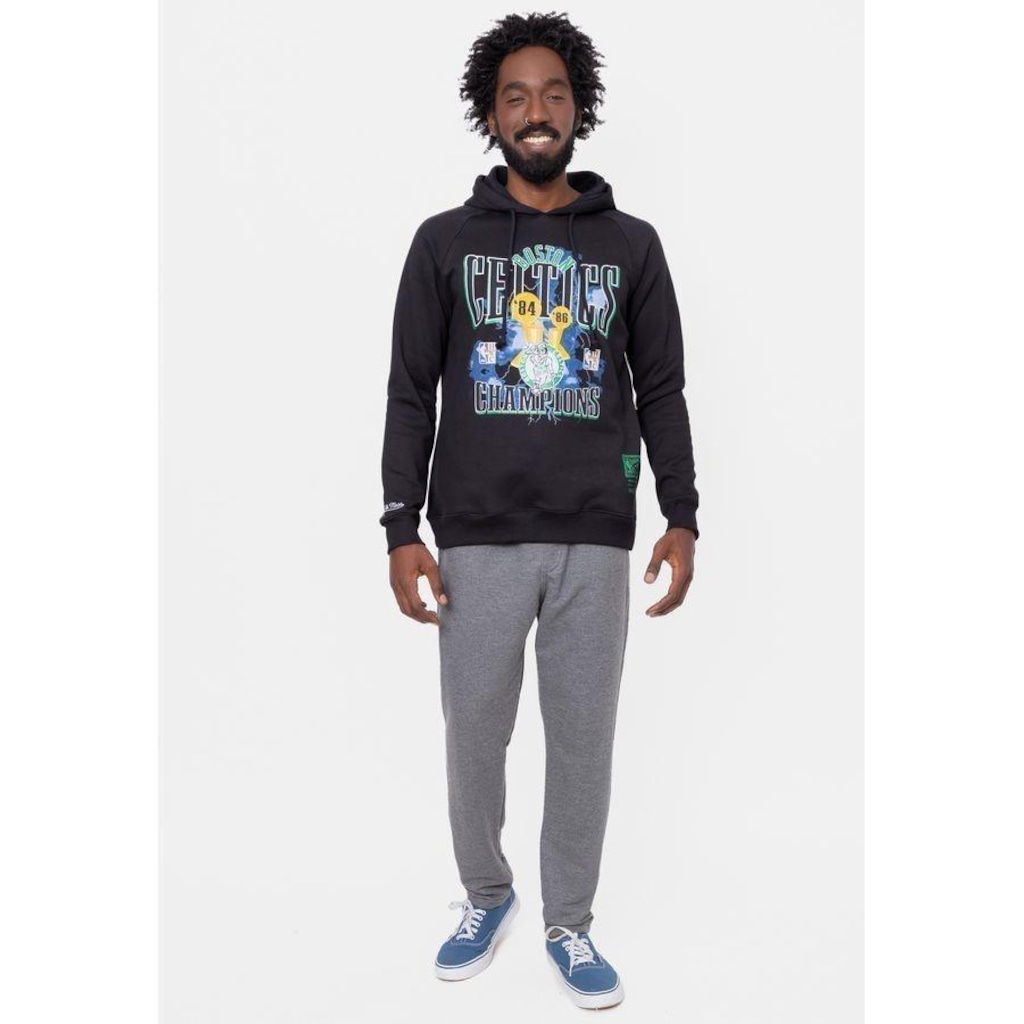 Blusão De Moletom Com Capuz Mitchell & Ness Playoffs Boston Celtics - Masculino