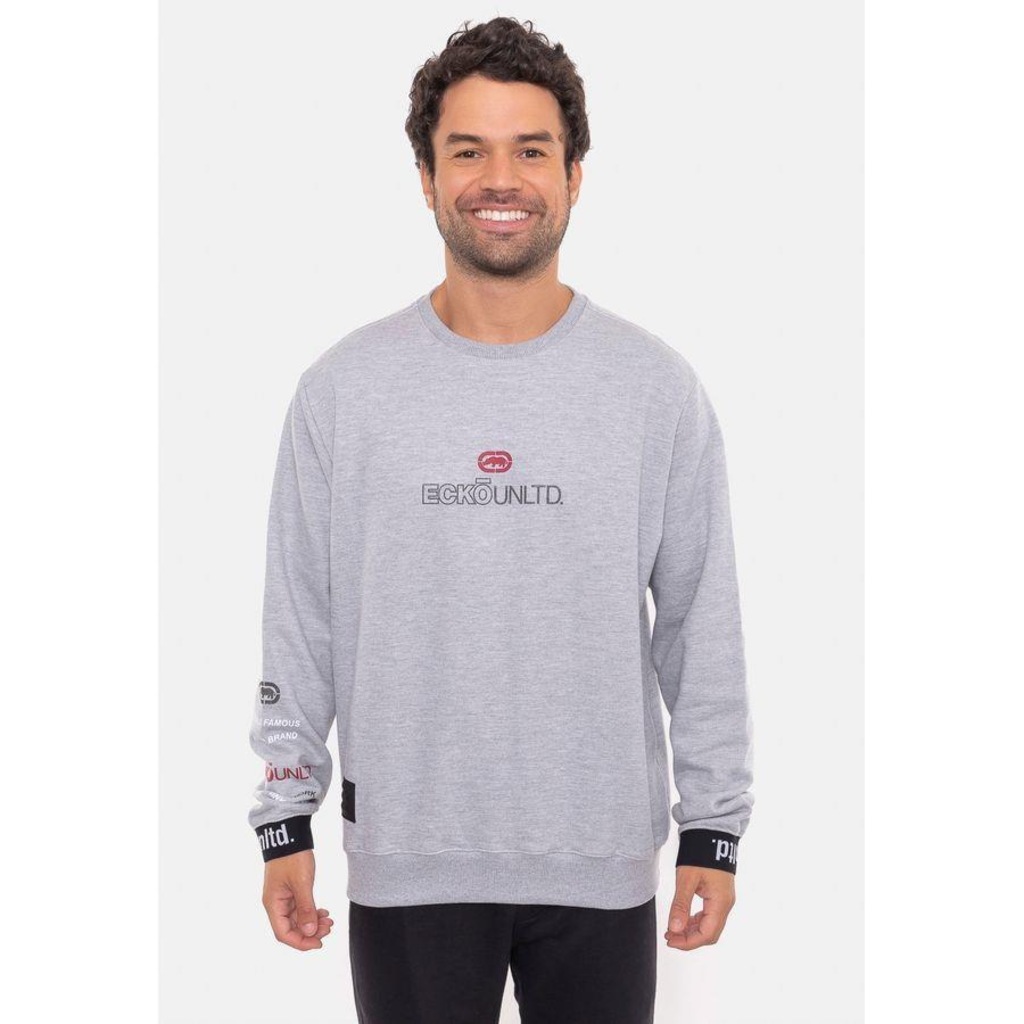 Blusão de Moletom Ecko Back - Masculino