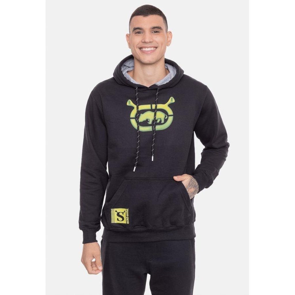 Imagem 2 do produto Blusão de Moletom com Capuz Ecko Green - Masculino