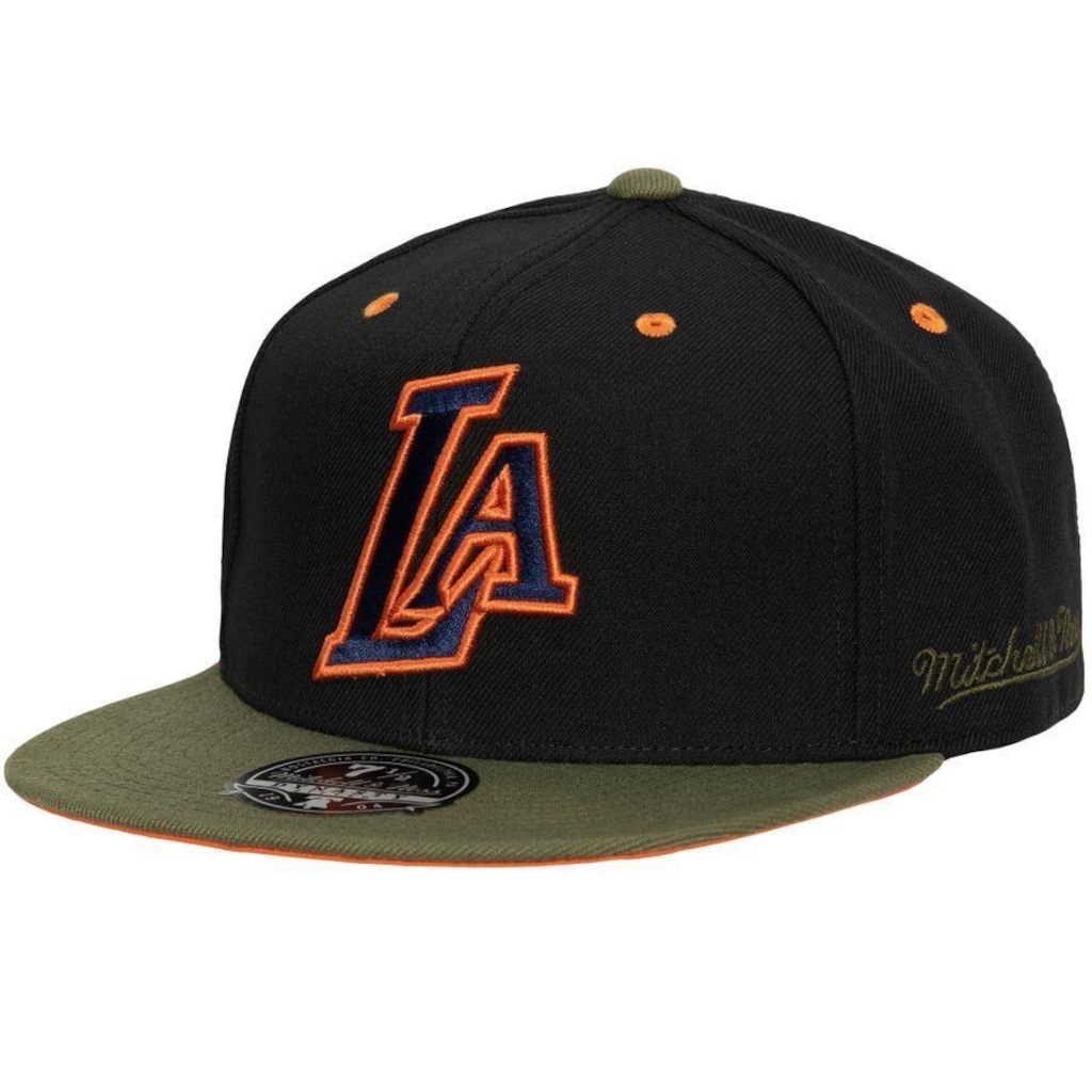 Imagem 2 do produto Boné Aba Reta Mitchell & Ness Nba Fitted Hwc Los Angeles Lakers - Fechado - Unissex