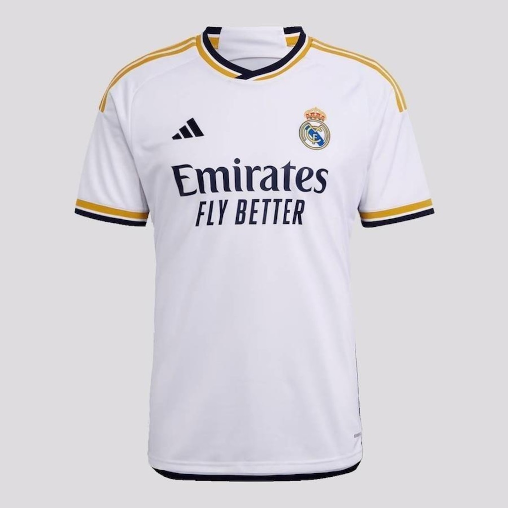 Camisa Real Madrid Home 2024 adidas - Masculina - Foto 1