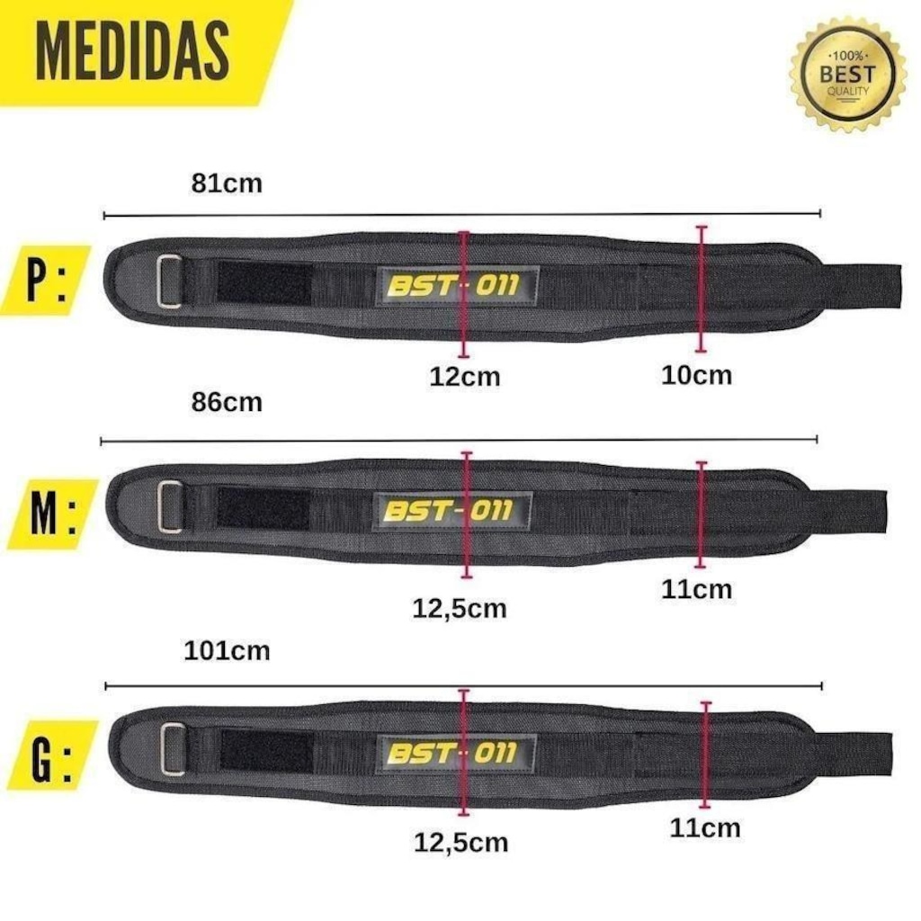 Imagem 2 do produto Cinturão para Agachamento Be Stronger Slim