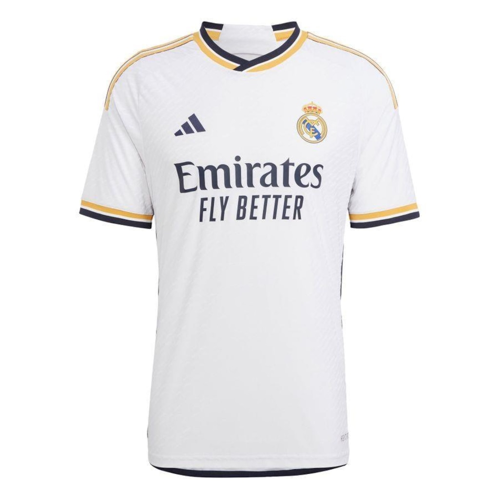 Camisa do Real Madrid Authentic 1 23/24 adidas - Masculina - Foto 1