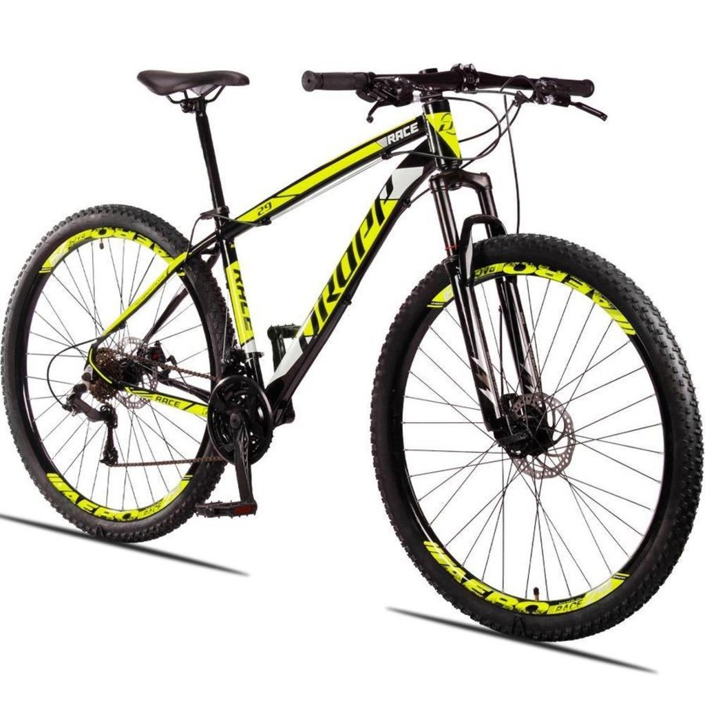 Bicicleta Aro 29 Dropp Race - Câmbio Traseiro Shimano - Freio A Disco Bike Mtb Alumínio - 24V - Adulto - Foto 3