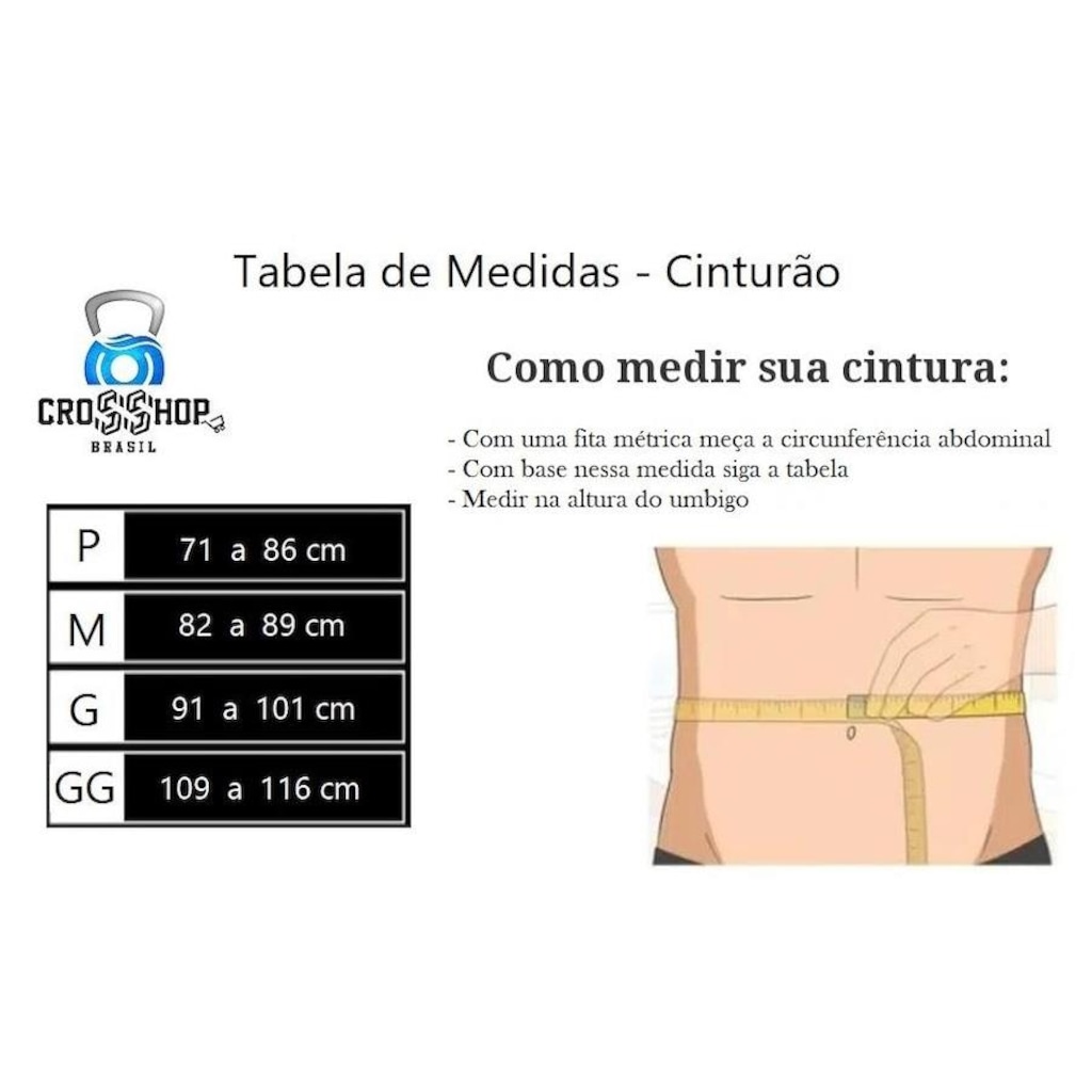Imagem 2 do produto Cinto Cinturão de Agachamento Robust Crosshop Brasil