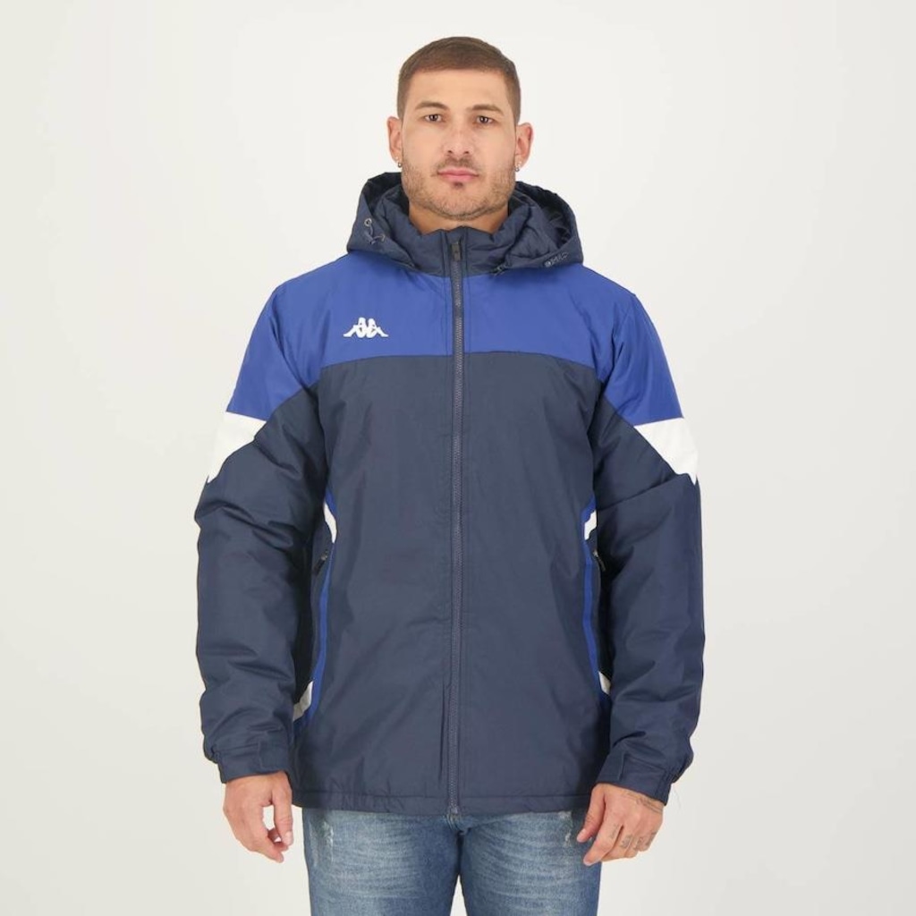 Jaqueta Parka com Capuz Kappa Dobby Poly - Masculina - Foto 1
